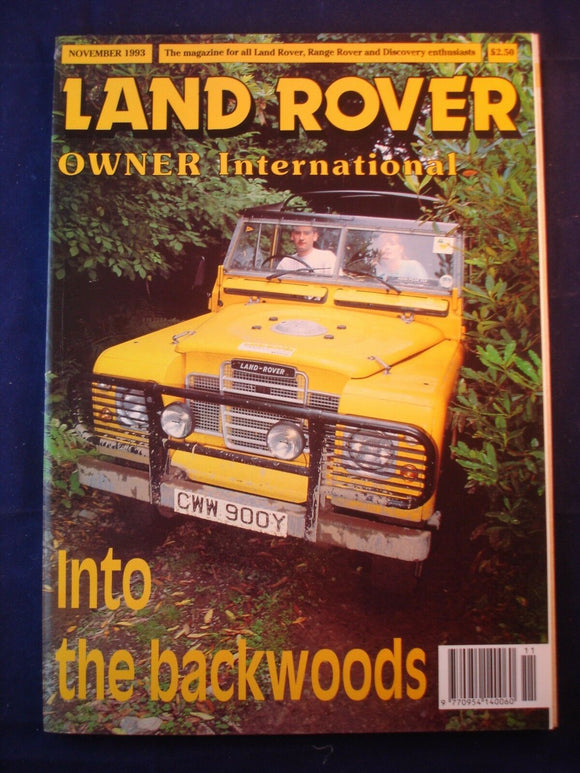 Land Rover Owner LRO # November 1993