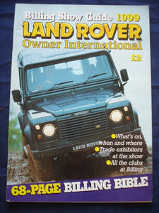 Land Rover Owner LRO # Billing Show guide 1999