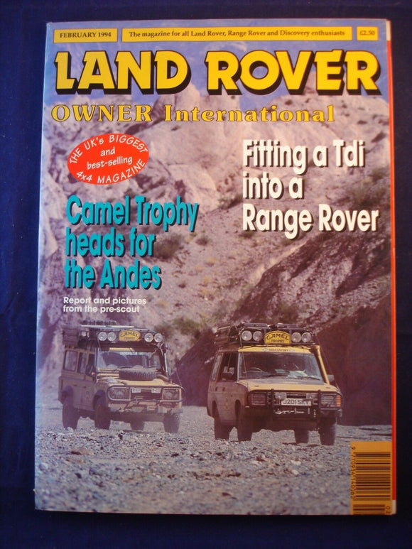 Land Rover Owner LRO # February 1994