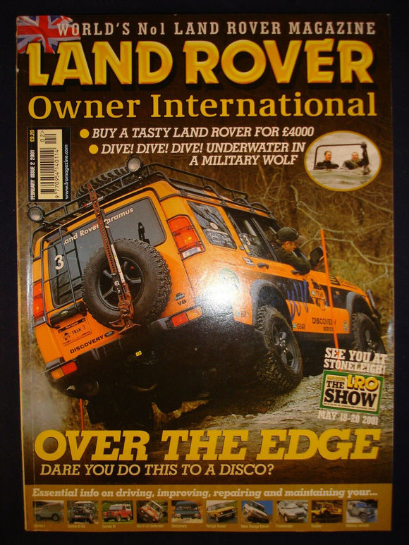 Land Rover Owner LRO # Feb 2001 - Over the edge