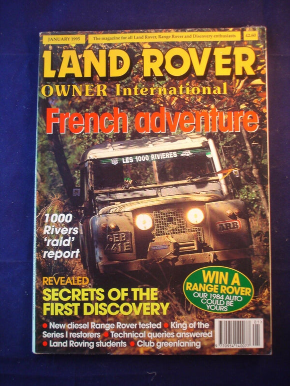 Land Rover Owner LRO # January 1995
