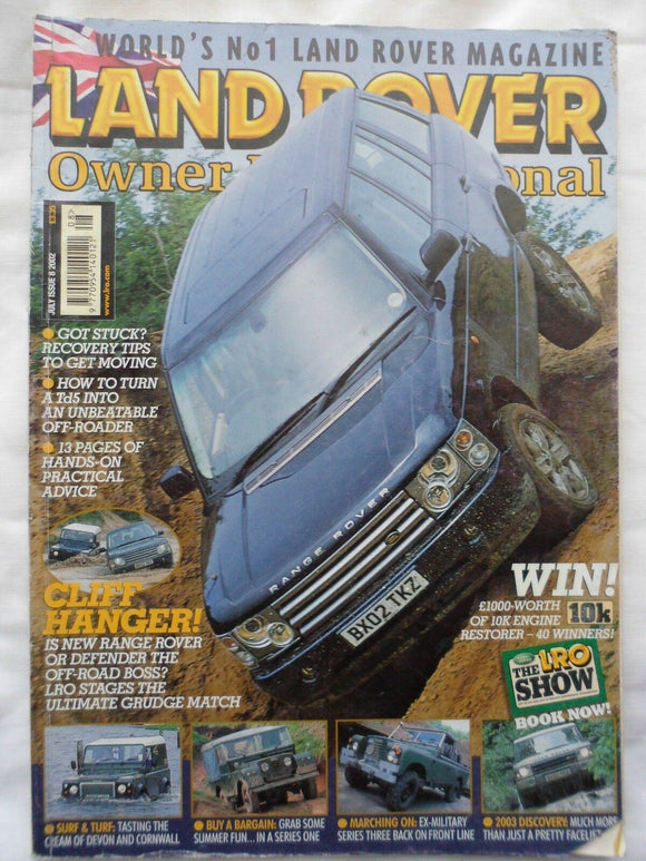 Land Rover Owner LRO # July 2002 - Range Rover vs Defender