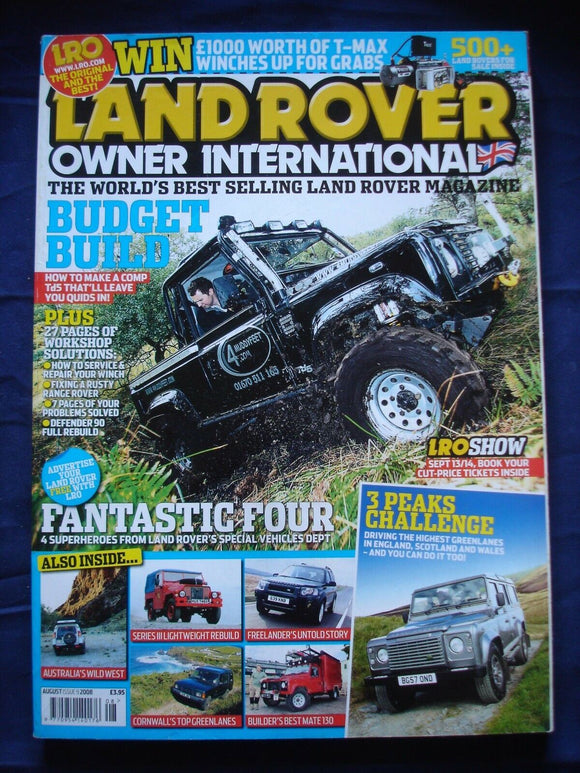Land Rover Owner LRO # August 2008 - 3 peaks challenge