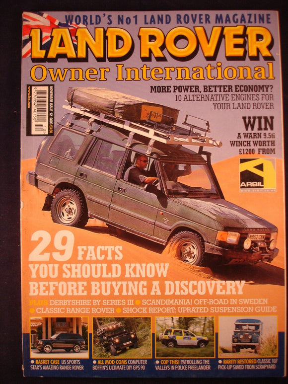 Land Rover Owner LRO # November 2003 - 107 - Discovery facts - Engines