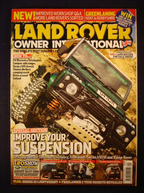Land Rover Owner LRO # August 2006 - Kent Derbyshire lanes - suspension - 110
