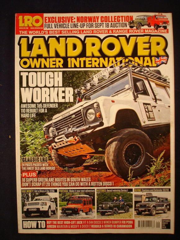 Land Rover Owner LRO # September 2011 - TD5 110 - S. Wales Lanes - S1 - Defender