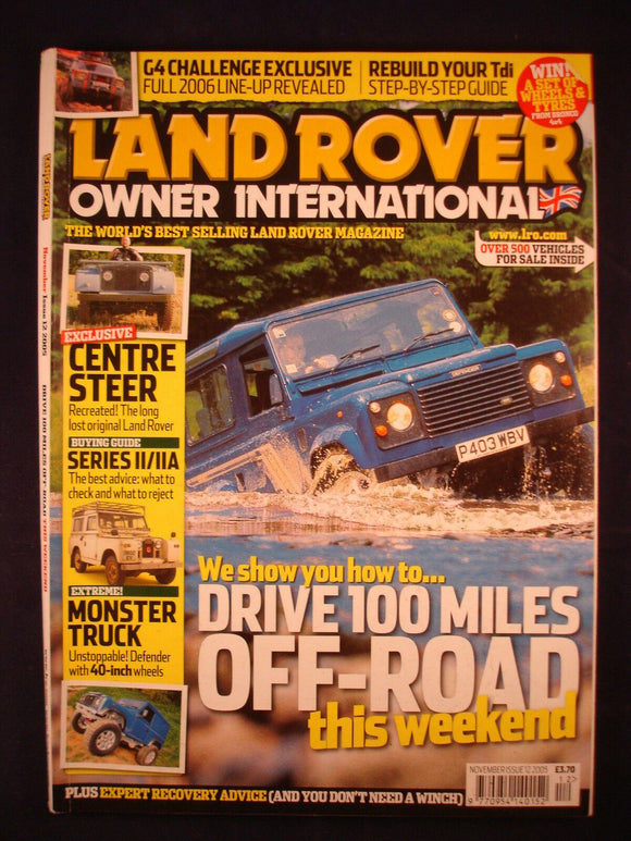 Land Rover Owner LRO # November 2005 - rebuild your tdi - centre steer