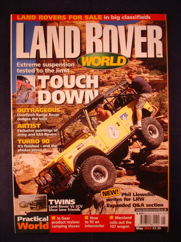 Land Rover World # May 2003 - Fit intercooler - Extreme suspension - Turbo 90