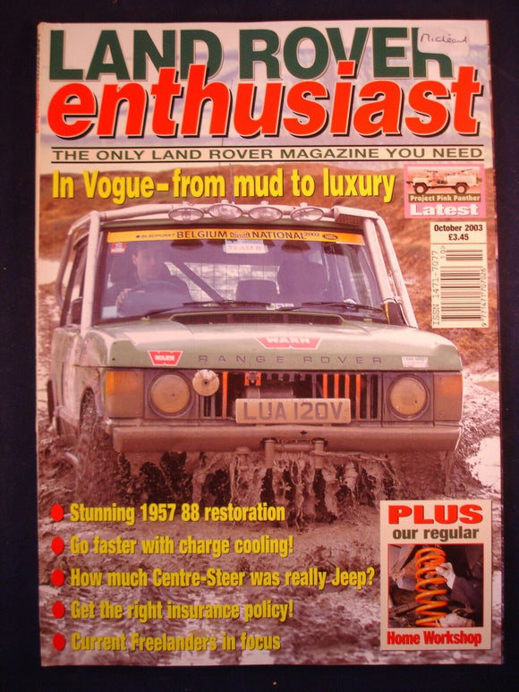 Land Rover Enthusiast # October 2003 - 88 - charge cooling - Freelander - Vogue