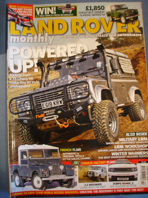 Land Rover Monthly Feb 2012 Cheap 2A, 7.6 litre V8 90