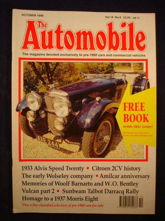 The Automobile - October 1996 - Wolseley - Morris 8 - Alvis Speed twenty - 2CV