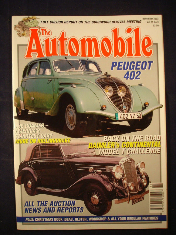 The Automobile - November 2003 - Peugeot - Hollingdrake - Model T - Daimler