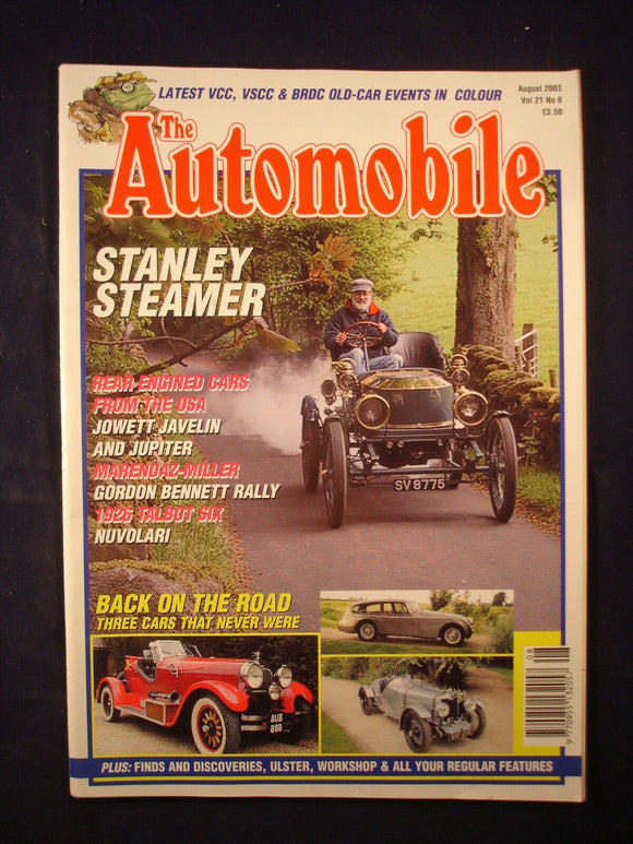 The Automobile - August 2003 - Stanley - Jowett - Nuvolari - Talbot
