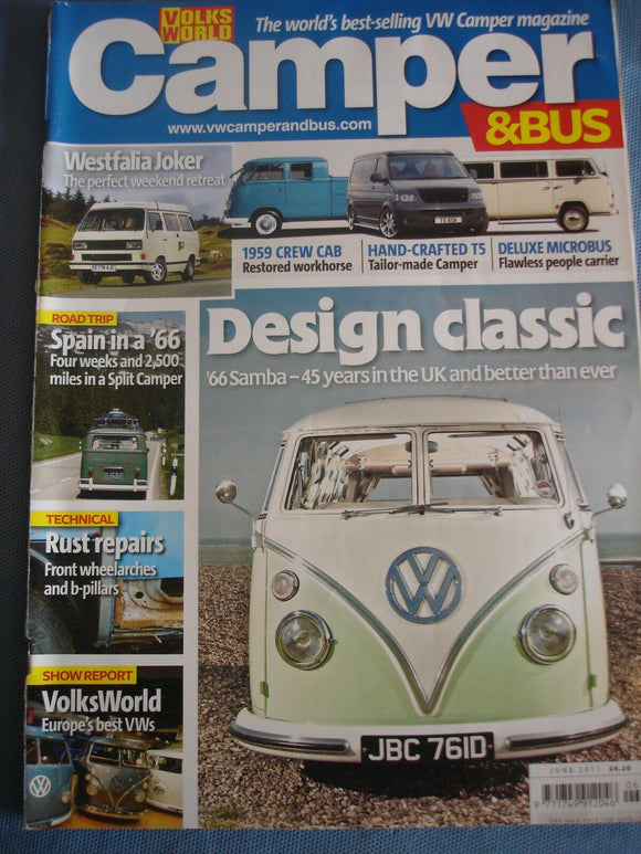 Volksworld Camper and bus mag - June 2011   - VW - Split - T5 - Bay -  Westfalia