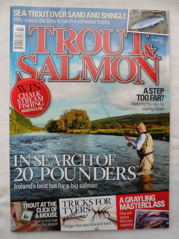 Trout and Salmon Magazine - February 2011 - Sea trout over sand and shingle
