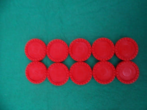 10 x Connect 4 Game Counters by MB 1975