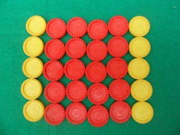 10 x Connect 4 Game Counters by MB 1975