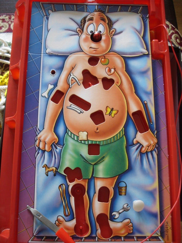 MB Operation game - spare parts - money - cards - body parts