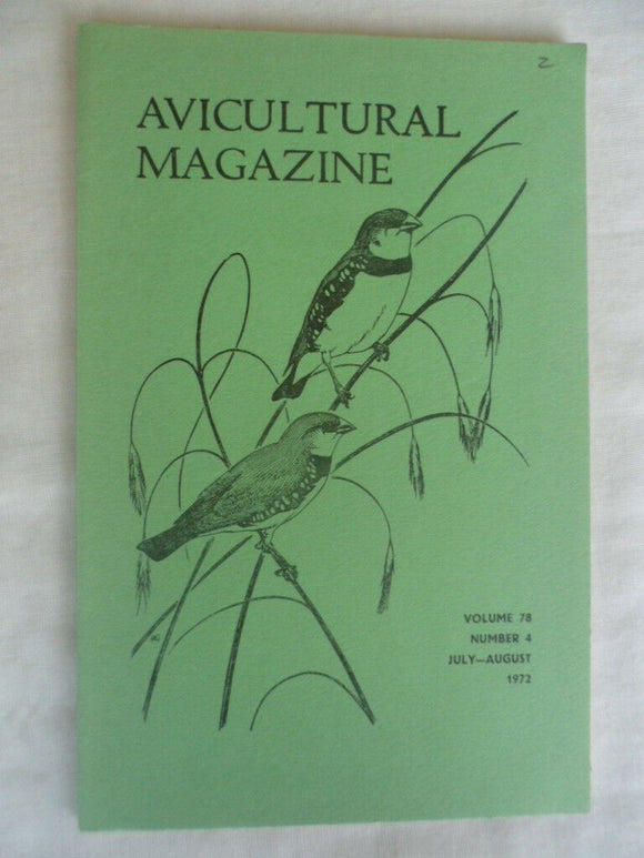 Avicultural Magazine - July / August 1972