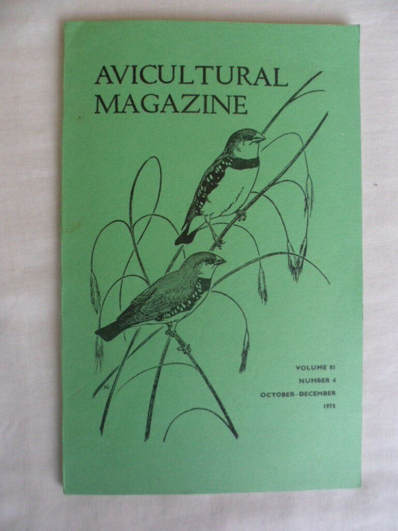 Avicultural Magazine - October / December 1975