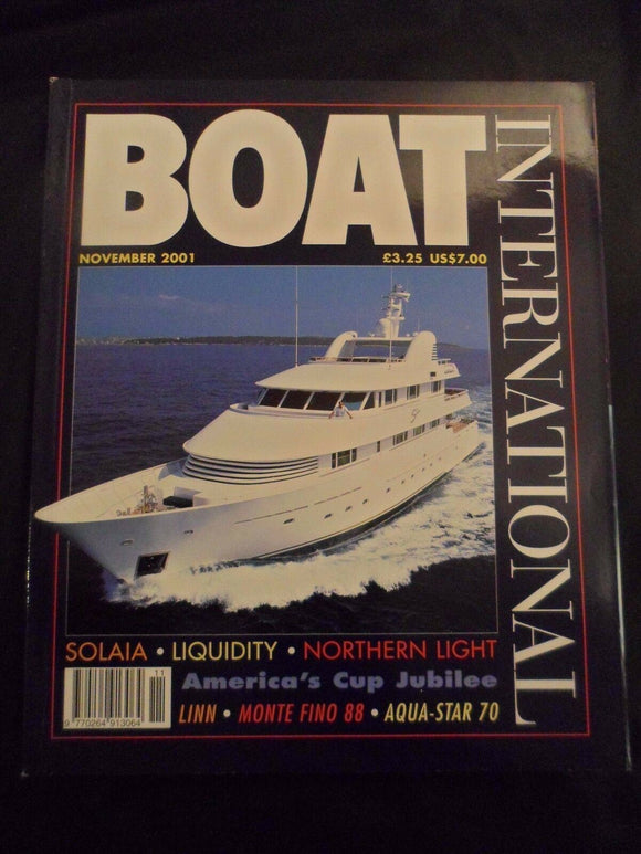 Boat International - November 2001 - Contents pages shown photos