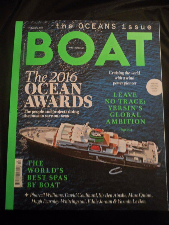 Boat International - February 2016 - Contents pages shown photos
