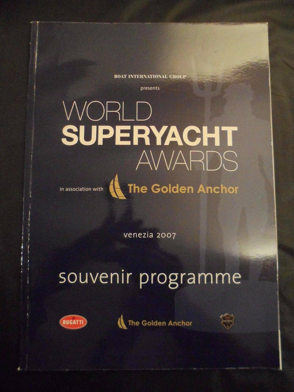 Boat International World Superyacht awards programme Venezia 2007