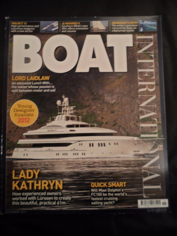 Boat International - November 2012  - Contents pages shown photos