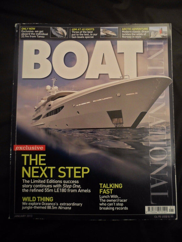 Boat International - January 2013  - Contents pages shown photos