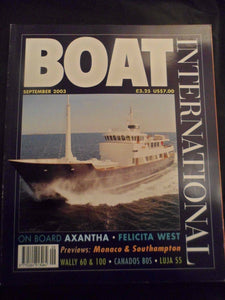 Boat International - September 2003 - Photos show contents pages