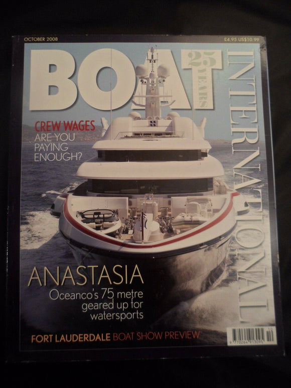 Boat International - October 2008 - Contents pages shown photos