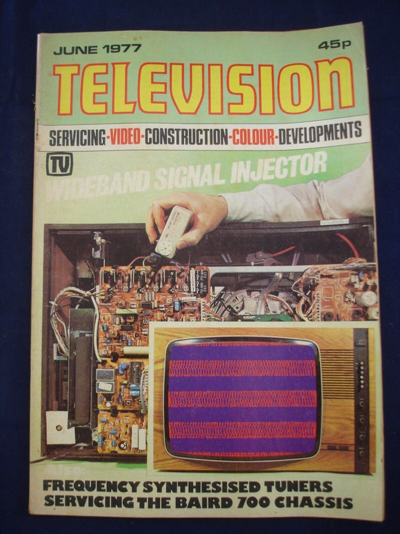 Vintage Television Magazine - June 1977 -  Birthday gift for electronics