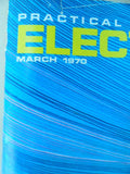 Vintage Practical Electronics Magazine - March 1970 - contents shown in photos