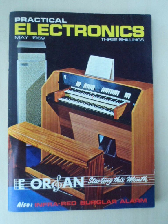 Vintage Practical Electronics Magazine - May 1969  - contents shown in photos