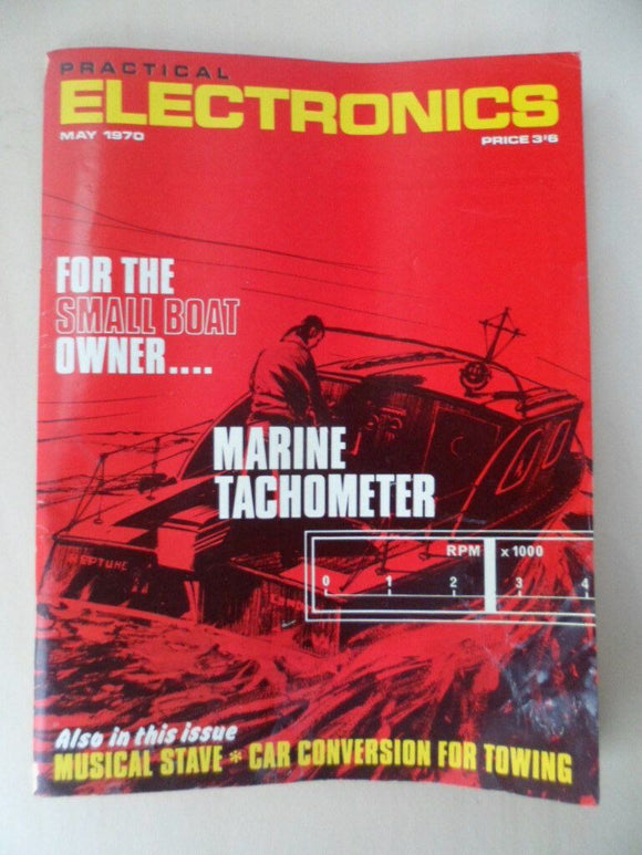 Vintage Practical Electronics Magazine - May 1970  - contents shown in photos