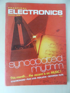 Vintage Practical Electronics Magazine - March 1976 - contents shown in photos