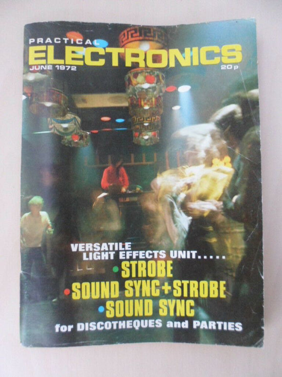 Vintage Practical Electronics Magazine - June 1972  - contents shown in photos