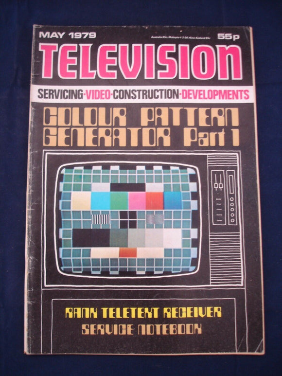 Vintage Television Magazine - May 1979 -  Birthday gift for electronics