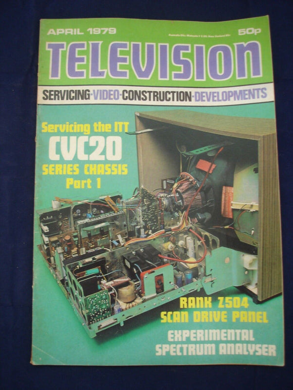 Vintage Television Magazine - April 1979 -  Birthday gift for electronics