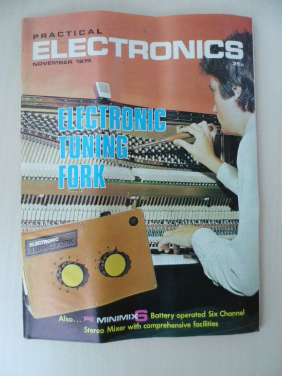 Vintage Practical Electronics Magazine - Nov 1975 - contents shown in photos