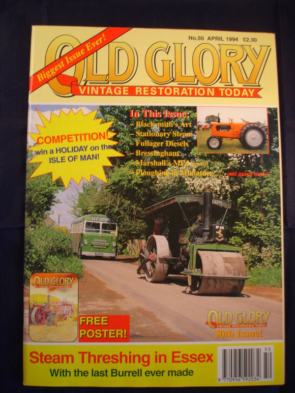 Old Glory Magazine - Issue 50 - April 1994 - Steam threshing - Fullager