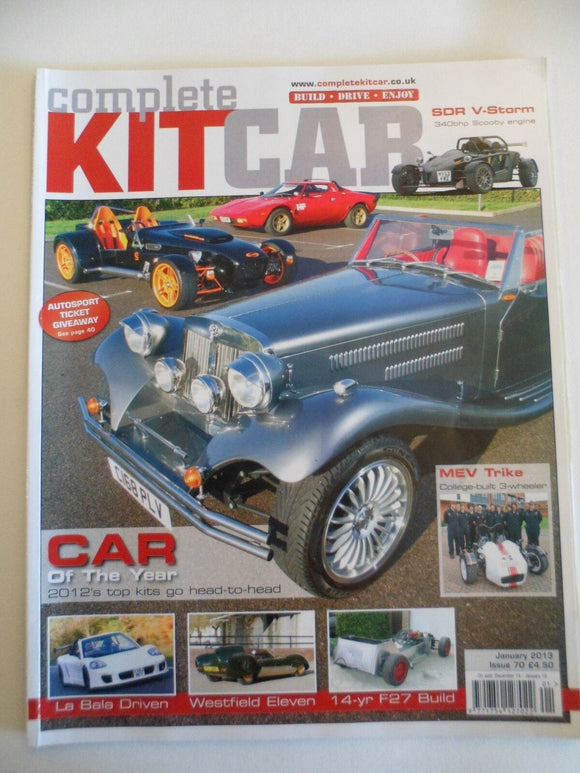 Complete Kitcar magazine - January 2013 - SDR Vstorm
