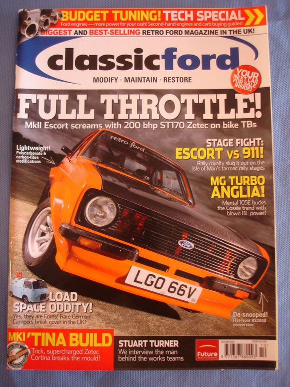Classic Ford Mag 2007 - Autumn - campers - budget tuning special - cortina build