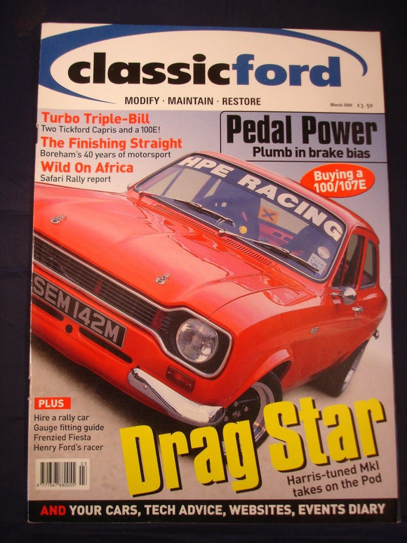 Classic Ford Mag - March 2004 - Tickford Capri