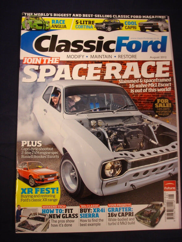 Classic Ford Mag - August 2012 - XR4i - 16V Capri - XR fest -