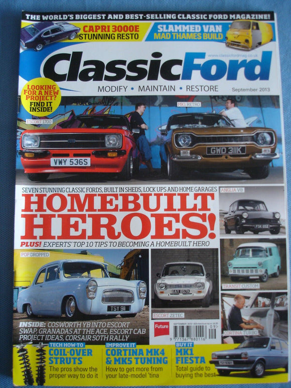 Classic Ford Mag 2013 - Sep - Thames van - Mk4 + 5 Cortina - Mk1 Fiesta guide