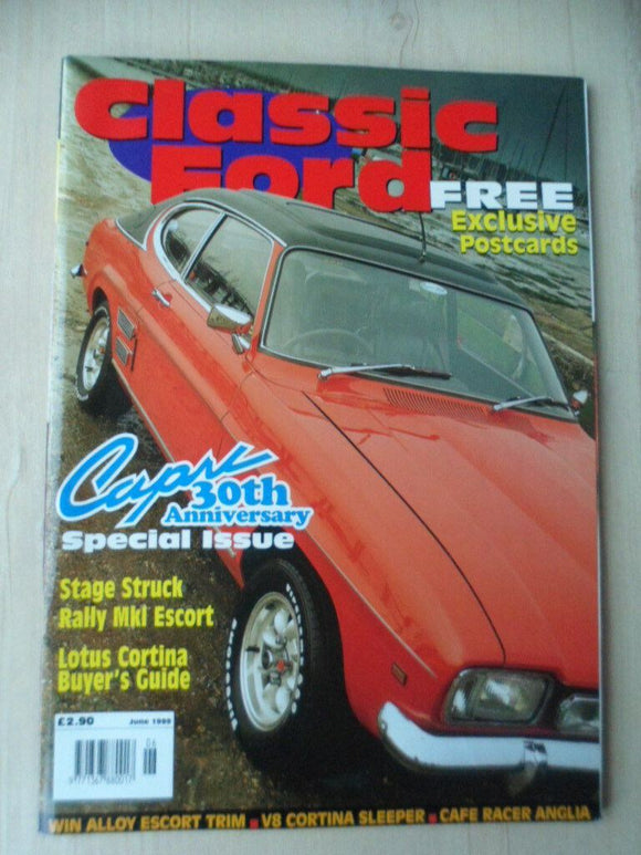 Classic Ford magazine - June 1999 - Capri anniversary issue - Lotus Cortina