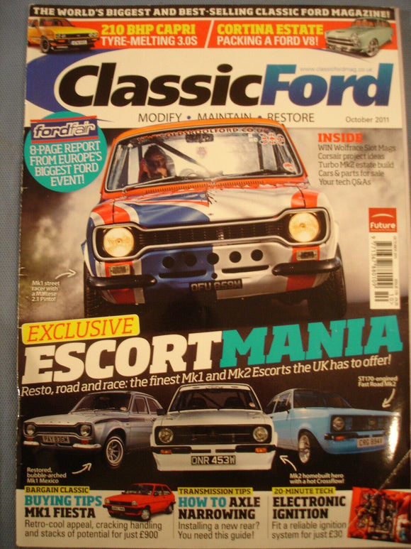 Classic Ford Mag 2011 - Oct - Mk1 Fiesta guide - Escort special issue - capri -