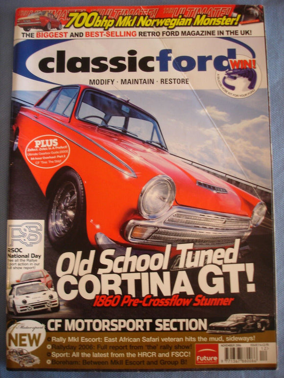 Classic Ford mag 2006 - Nov -Cortina GT - rally mk 1 escort