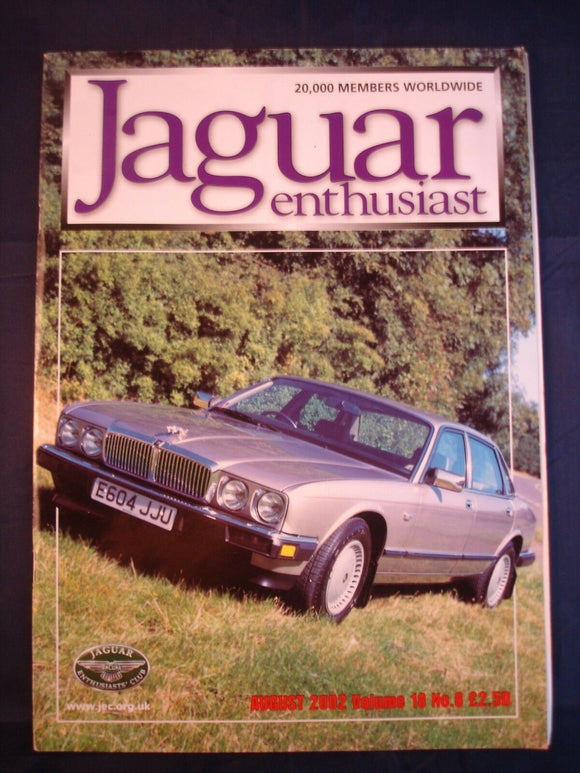 JAGUAR ENTHUSIAST Magazine - August 2002